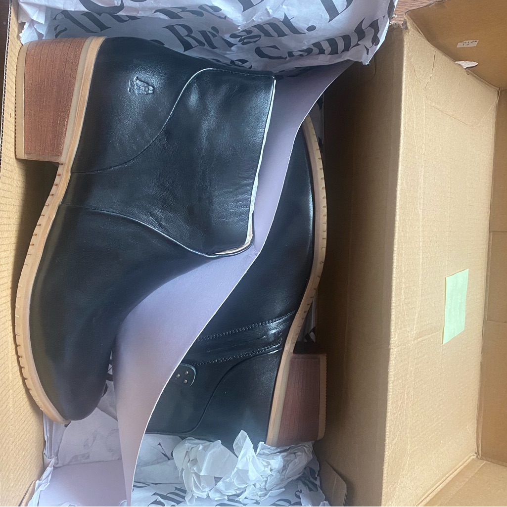 Hush Puppies Sienna Black Leather Boots Hush Puppies Sienna Black Leather Boots